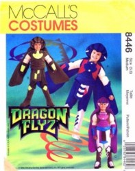 8446 MCCALLS DRAGON FLYZ JUMPSUIT, BOOTS, HELMET, ARMOR PATTERN 3,4; 5,6; 7,8